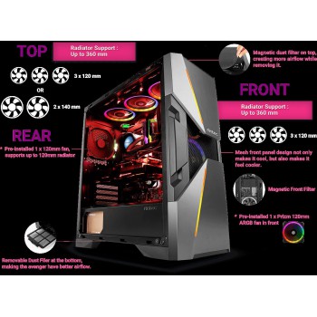 Antec Dark Avenger Gaming Case DA601 