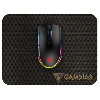 GAMDIAS RGB Gaming Mouse with Mouse Pad