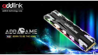 Addlink 256 GB Gaming SSD heatsink RGB